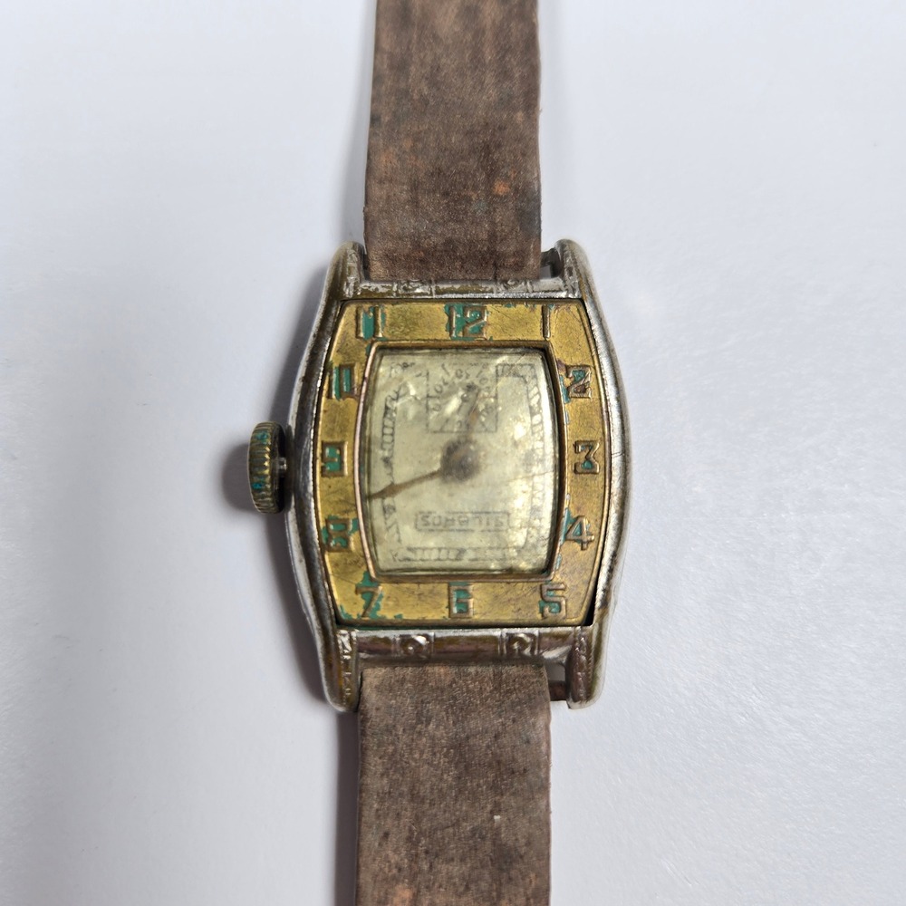 Vintage Antique Silbros Silbro Children's toy watch wristwatch 1920s 1930s USA
